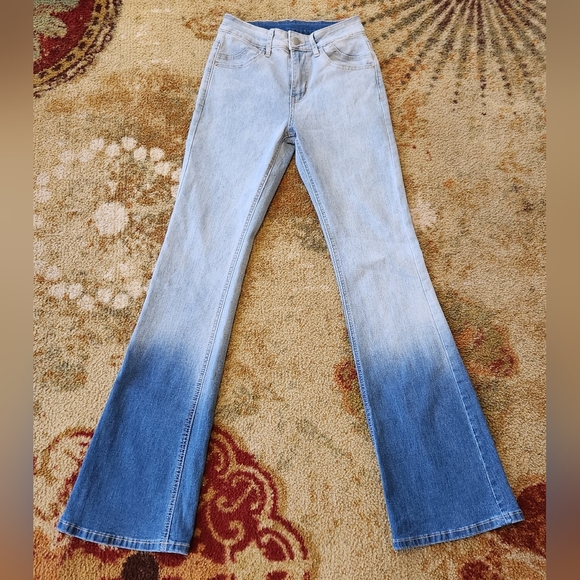 Ombre Flare Leg Jeans - Picture 3 of 8